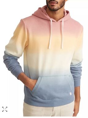Marine Layer Ombre Organic Cotton Hoodie Sweatshirt - Men’s large